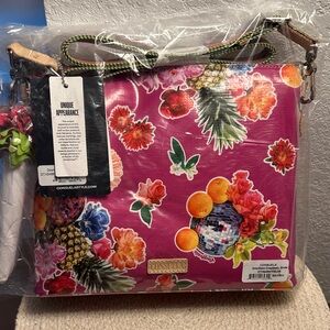 Consuela Vibrant Floral & Fruit (Birdie) Downtown Crossbody Bag
